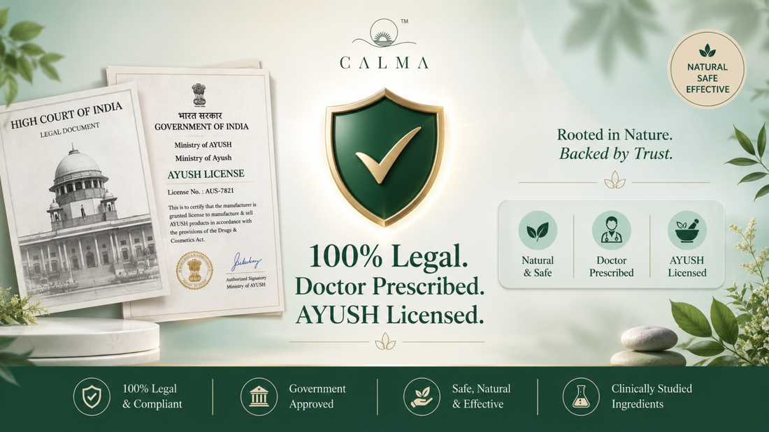 Is Vijaya Extract (CBD) Legal in India? The Complete 2026 AYUSH & NDPS Guide | Calma Care