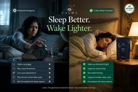 The Melatonin Hangover: Why Sleep Gummies Are Shifting to Cannabinoids | Calma Care