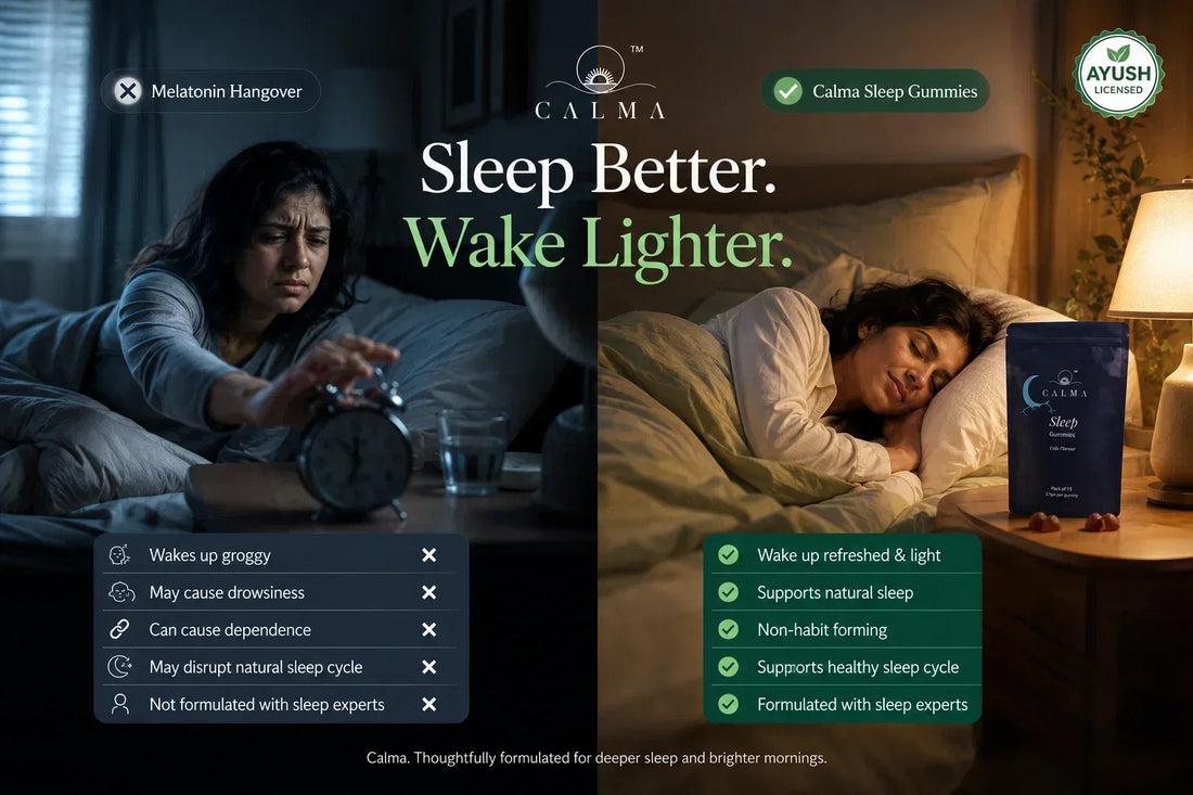 The Melatonin Hangover: Why Sleep Gummies Are Shifting to Cannabinoids | Calma