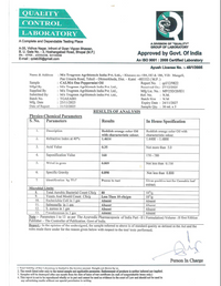 Government approved laboratory test report for Calma Sleep Gummies quality analysis