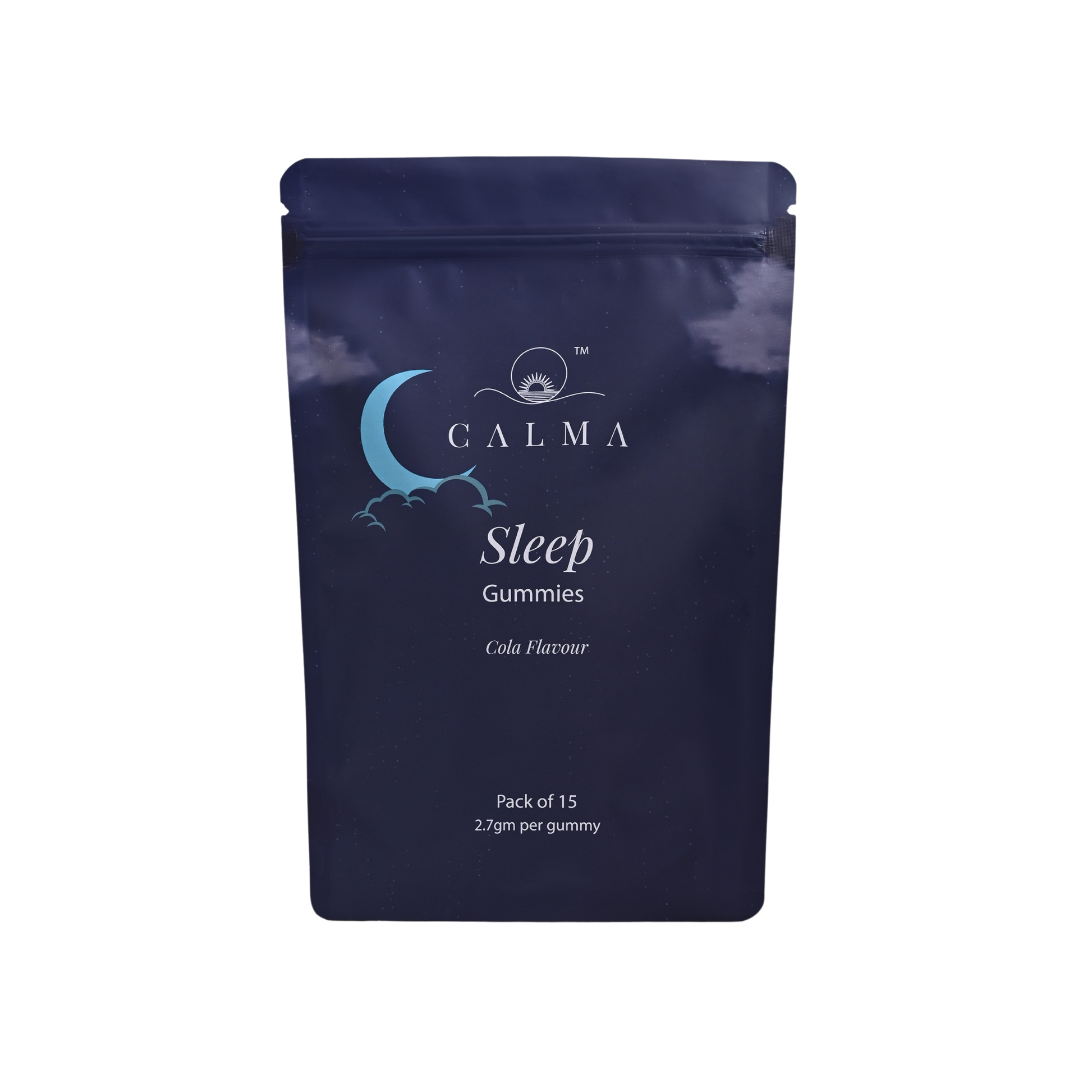 Calma Sleep Gummies for deep sleep and nighttime relaxation pouch pack