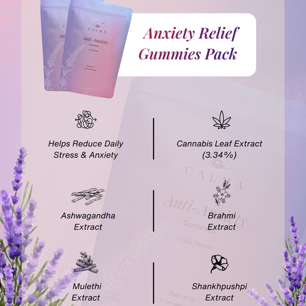 Calma Anxiety Relief Gummies pack for stress relief and emotional balance