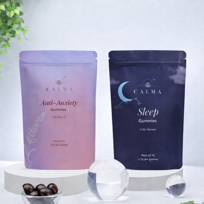 Calma Anxiety Relief and Sleep Support Gummies combo for calm and restful sleep