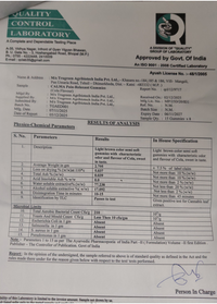 Government approved laboratory test report for Calma Sleep Gummies quality analysis