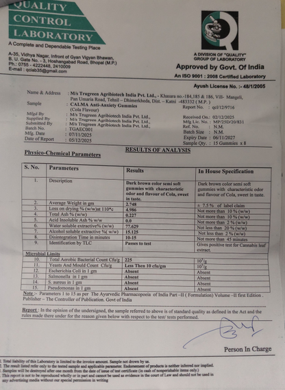 Anti Anxiety Gummies