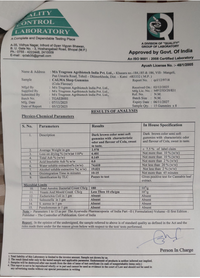 Government approved laboratory test report for Calma Sleep Gummies quality analysis