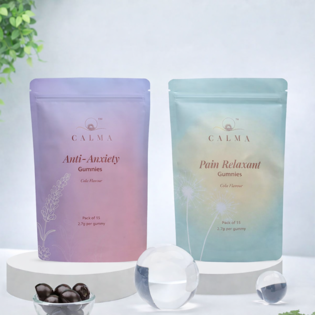 Calma Anxiety Relief and Pain Relief Gummies combo for stress relief and body recovery