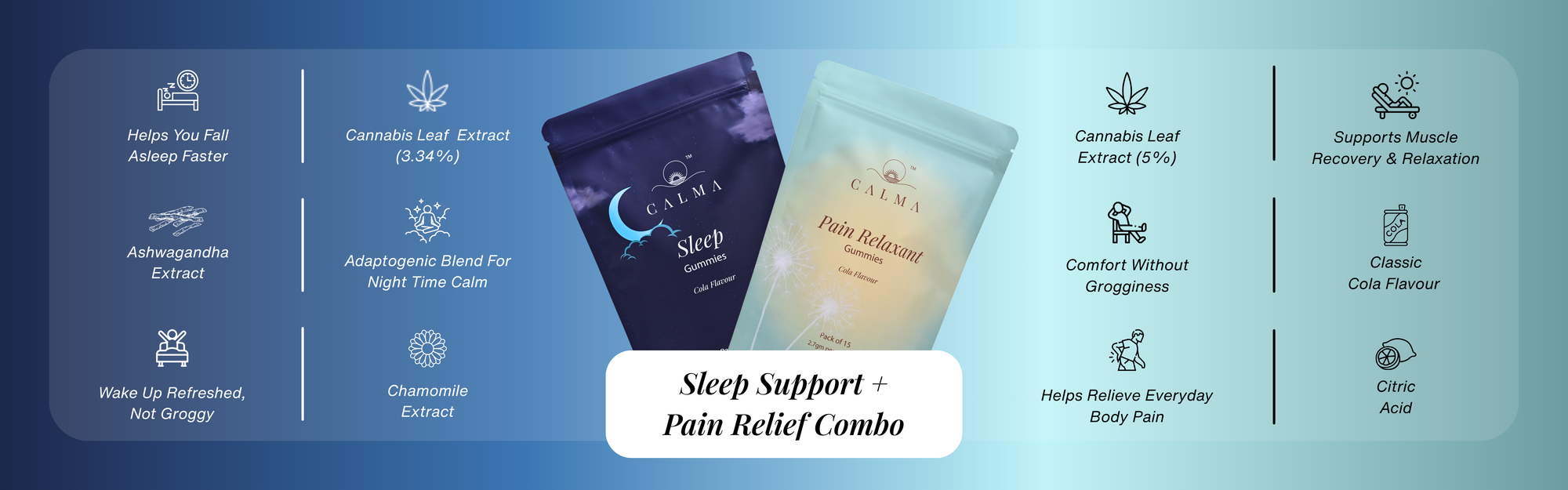 Pain Relief + Sleep Support Combo
