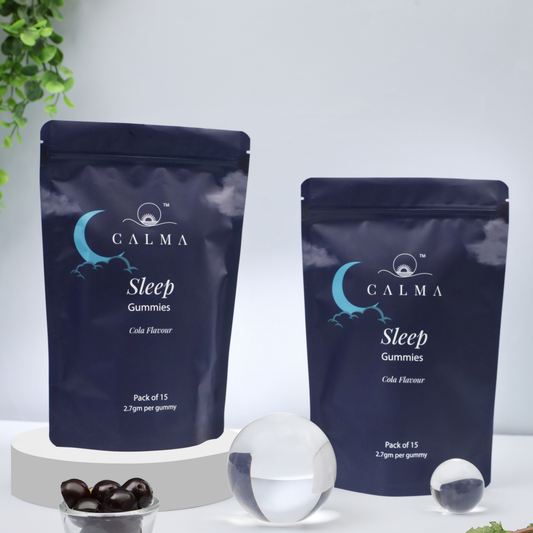 Calma Sleep Gummies for restful sleep and nighttime relaxation pouch pack