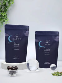 Calma Sleep Gummies twin pack for deep sleep and nighttime relaxation
